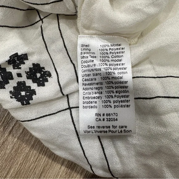 Anthropologie Embroidered Plaid Blouse - White and Green - Picture 8 of 8